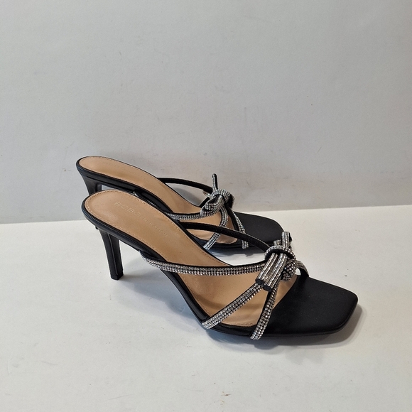 BCBGeneration Selma Rhinestone Embellished Dressy Bow Heel Sandals Size 8.5 - Picture 7 of 13